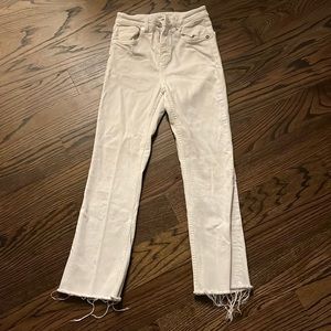 Zara white jeans